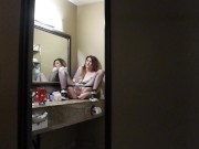 PEEPING TOM Watches ErinEvelyn Masturbate On The Hotel Bathroom Counter 14/16
