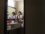 PEEPING TOM Watches ErinEvelyn Masturbate On The Hotel Bathroom Counter 7/16