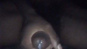 stroking my bbc til i bust and moan