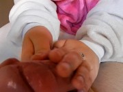 Gentle cock massage and handjob by sweet girl 16/16