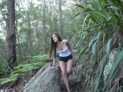 Australian Charlotte Star gets Naughty in Nature Solo Bushwalking Masturbation  1/16