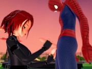 (3D Hentai) Spiderman x Black Widow 4/16