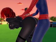 (3D Hentai) Spiderman x Black Widow 9/16