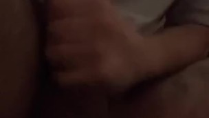 After anal play quick jerk off and cum