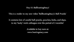 BallbustingStacy Ballbusting Pranks Trailer, Public Humiliation Funny Clothed Ball Punching Kicking