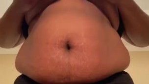 wifey titty flopping and sucking her nipples before bedtime 