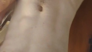 Pelirrojo paja semen acabada en calzoncillo sucio