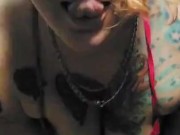 Bouncing big white ass