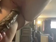 MY FIRST HUGE *DILDO* ORGASM 3/16