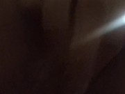 Exploring my swollen clit