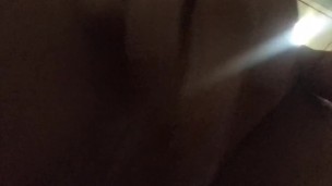 Exploring my swollen clit