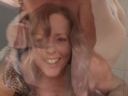 Strapon pegging him hard - with creampie for me! Full length - MIN MOO 16/16