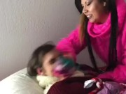 Mistress enjoy ruining 3 orgasm in a row during the cold season 5/16