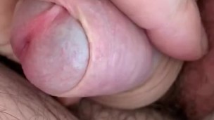 Revealing and wanking small penis 
