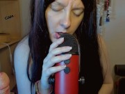 Ascolta suoni bagnati di risucchi sopra il tuo cazzo in Asmr con Blue Yeti 13/16