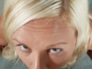 I'll suck your cock for a mouthful of cum and swallow every drop. POV BJ 2/16