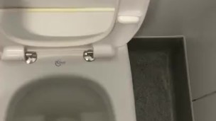 Playing with myself in the public toilets shooting my big Cumshot 