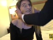 Spanked submissive throated and fucked 1/16