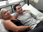 College Otter Has His Chance At First Time Porn Star Hot Blonde Babe! 3/16