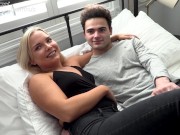 College Otter Has His Chance At First Time Porn Star Hot Blonde Babe! 5/16