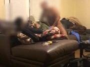 Double Team blonde thot with sunglasses 2/16