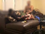 Double Team blonde thot with sunglasses 4/16