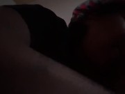 Sharing ebony thot sloppy mouth with friend 14/16