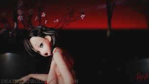  MMD SFW Mitsu with a Red Bikini In - Chung Ha - Stay Tonight - 1077 