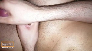 POV penis massage with silicone lube