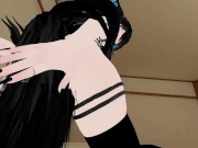 Sexy BDSM Black Blue Long Hair Gives Sex Therapy POV Lap Dance And Ride 15/16