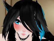 Sexy BDSM Black Blue Long Hair Gives Sex Therapy POV Lap Dance And Ride 7/16