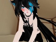 Sexy BDSM Black Blue Long Hair Gives Sex Therapy POV Lap Dance And Ride 9/16