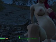 Got pregnant from a passerby right on the road | Fallout Porno 13/16