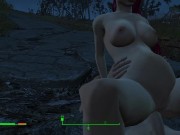 Got pregnant from a passerby right on the road | Fallout Porno 14/16