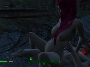 Got pregnant from a passerby right on the road | Fallout Porno 3/16