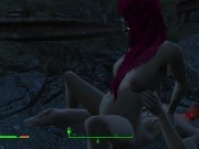 Got pregnant from a passerby right on the road | Fallout Porno 6/16