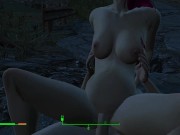 Got pregnant from a passerby right on the road | Fallout Porno 7/16
