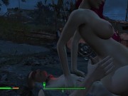 Got pregnant from a passerby right on the road | Fallout Porno 9/16