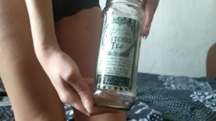 Morning pissing in my bed / piss in jar, making for you hot witch tea