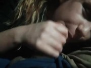Sucking dick in the car, bust on my face - Screenshot 4 of 16 - Facial