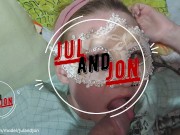 Face fuck. Deep throat suck. Girlfriend take big dick in mouth. 1080, 60FPS