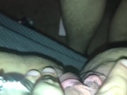 “IN it?” Step brother can’t believe I let him fuck my pussy on family couch 2/16