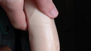 Creamy FTM Pussy Rides Dildo