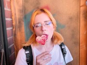 Schoolgirl Deep Sucking and Fucking Instead of Lessons 2/16