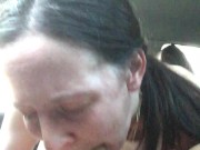 Daddys fucks my face, smacks me around and then cums deep in my throat ! 9/16