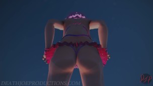 MMD R18 Sexy Pink Misaka Bondage Bikini - Crab Rave - 1078