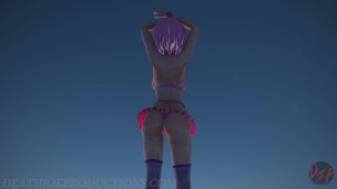 MMD SFW Sex Pink Misaka Bondage Bikini - Hold Dance - 1079