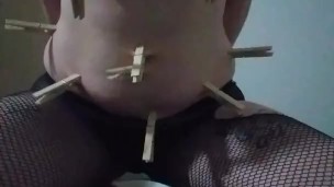 Pregnant Sharkky Plays With Clothes Pins And Her Pussy