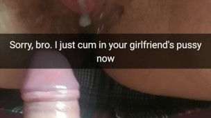 I double cumming in your girlfriend's unprotected womb! [Cuckold.Snapchat]