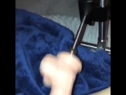 Fuck machine drills my slut pussy until I cum❤️ XL Speculum gape 4/16
